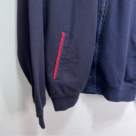 Usa Marine Navy Blue Wool Zip Up Sweater - Picture 2 of 7